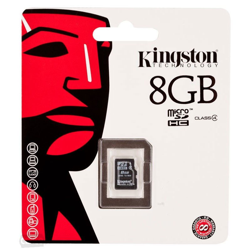 KINGSTON Karta Pamięci microSDHC 8GB bez adaptera